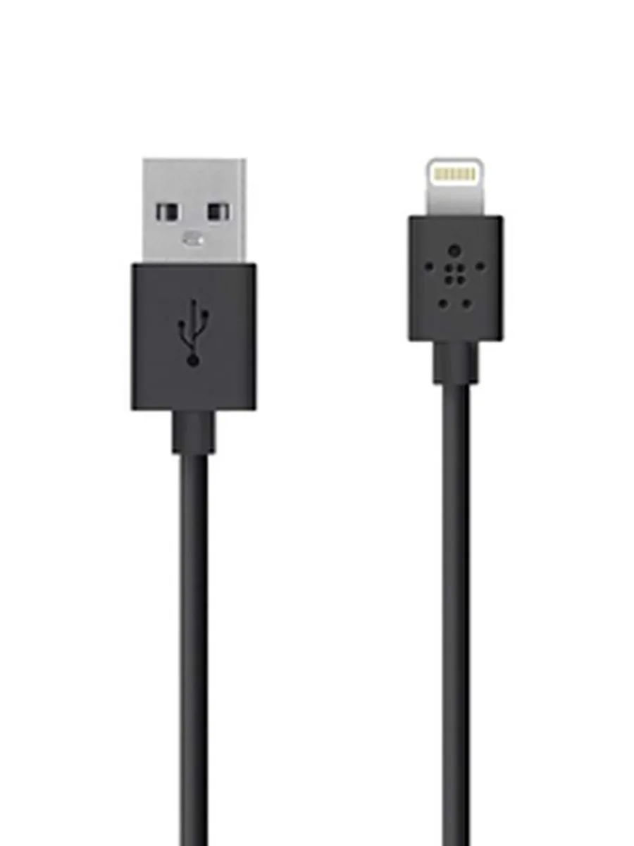 Кабель передачи данных USB Type-A - Lightning Belkin F8J-023-1.2M черный
