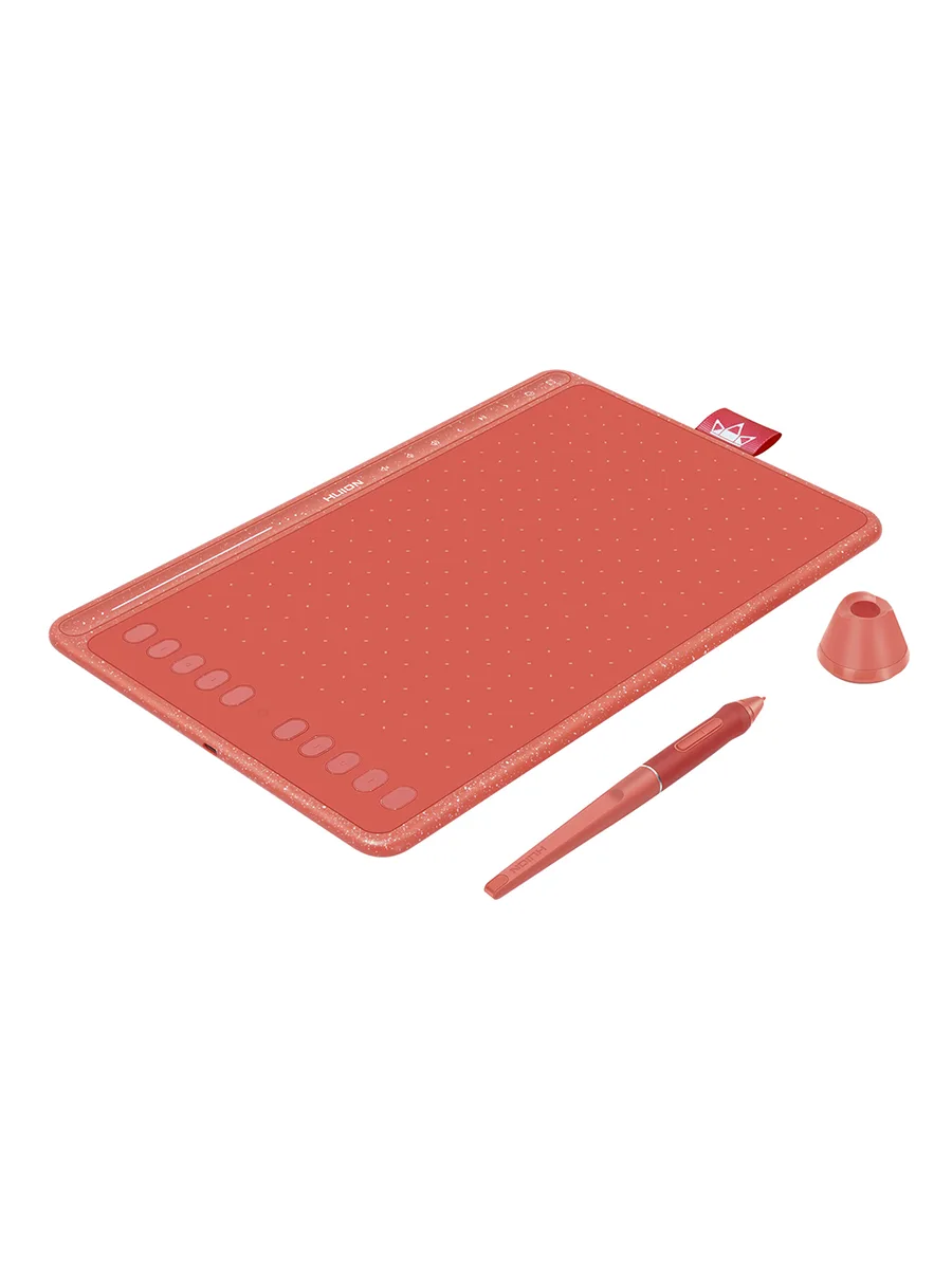Графический планшет 258.4 x 161.5 мм Huion HS611 красный