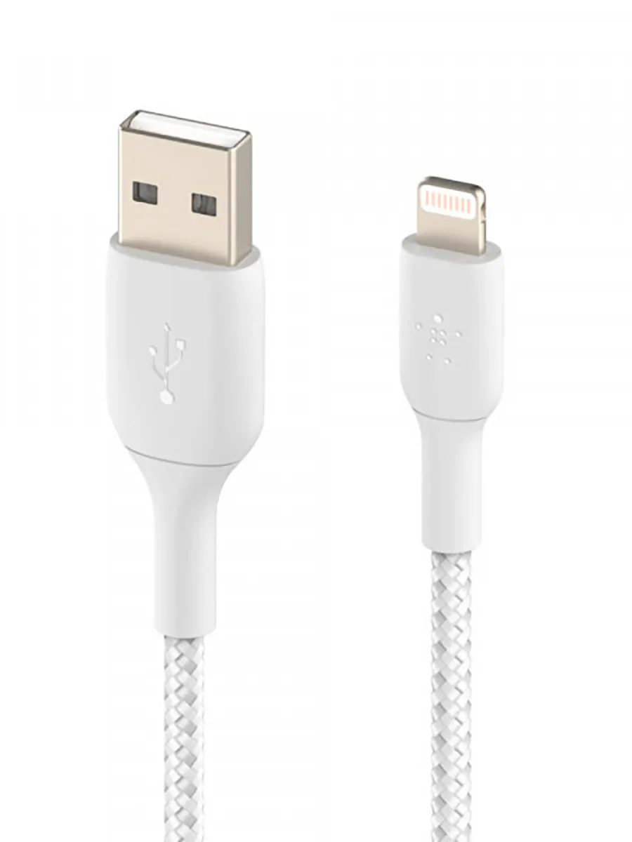 Кабель передачи данных USB Type-A - Lightning Belkin CAA-002 белый